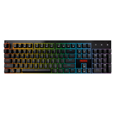 

Основные игроки (первый игрок) огонь роза MK3 RGB версия 104-клавишной черной зеленой оси
