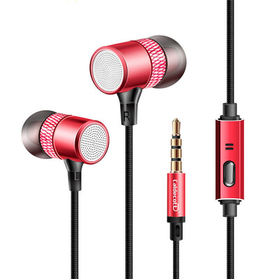 

Mobile phone headset metal magnetic inhaled ear type headphone universal