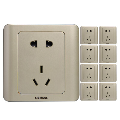 

Siemens SIEMENS 5UB01061CC133 switch socket prospect series five holes ten loaded gold brown