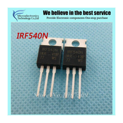 

10pcs free shipping IRF540N IRF540 IRF540NPBF MOSFET MOSFT 100V 33A 44mOhm 47.3nC TO-220 new original