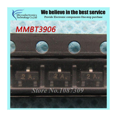 

100pcs free shipping MMBT3906LT1G MMBT3906 2N3906 3906 SOT23-3 0.2A/40V PNP new original