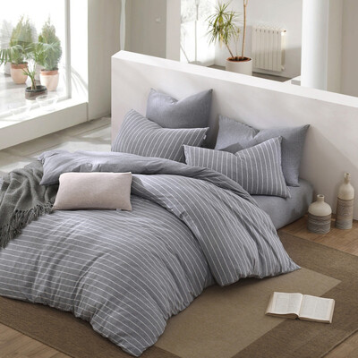 

Bo Yang home textiles bedding cotton combed bed linen three sets - Er 120cm
