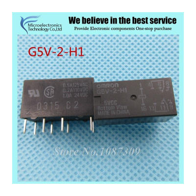 

10pcs free shipping G5V-2-H1-5V G5V-2-H1-5VDC G5V-2-H1 Low Signal Relays 5VDC 150mW new original