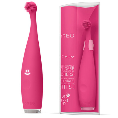 

PHILIOLE FOREO YsSA IsSA mikro smart electric silicone toothbrush baby children training low-frequency vibration electric wave electric toothbrush cherry red