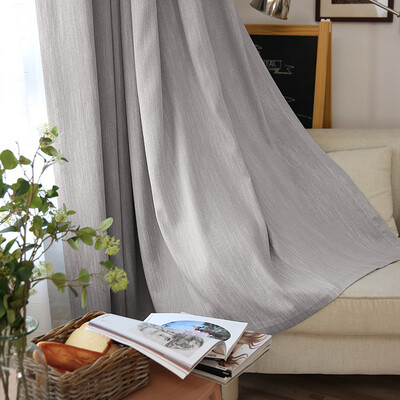 

FOOJO Fu Cheng finished curtains meteor patterns shading floor curtains 2 27M high Nordic gray