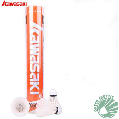 

2017 Genuine Kawasaki innovative 3 in 1 Durable Badminton Shuttlecock with Goose Feather K500