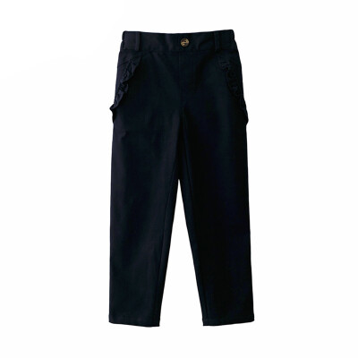

Flosse Flordeer French children&39s clothing children&39s girls long pants corduroy solid color fashion casual pants F73014 navy blue 100