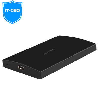 

IT-CEO W682 M.2 для Type-C / USB3.1 Двойной дисковый массив Array Case M2 (2242/2260/2280) SSD Твердотельный жесткий диск для жестких дисков Внешний ящик черного цвета