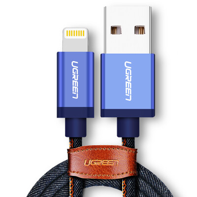 

Зеленая сертификация MFI 6 / 5s / 7 Apple кабель для передачи данных USB зарядное устройство для подключения шнура питания iphone5s / 6s / 7P / SE / ipad pro 1,5 м 40341 ​​ковбой