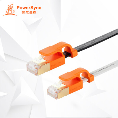 

Бауэр звезда г (PowerSync) CAT7-KFMG10-3 Семь типов плоский кабель 7 класс экранированной витой пары медным покрытием Gigabit устойчивый черный свинг кабель 1 м