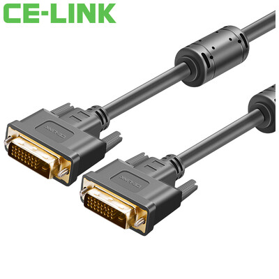 

CE-LINK DVI 24 1 HD Cable 5m HD Video Cable Computer High Definition TV Monitor Projector Line Black 1874