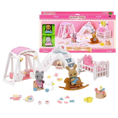 

Jingdong Supermarket] Senbeier family girl gifts all at home toys simulation doll doll - cat rabbit baby room sets SYFC17058