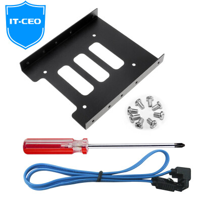 

IT-CEO V729 2.5 rpm 3.5-inch Solid State Drive Shelf Desktop Hard Drive Bracket Hard Drive Bracket Notebook Hard Drive Transfer Frame Compatible SSD / HDD Mechanical Hard Disk Black