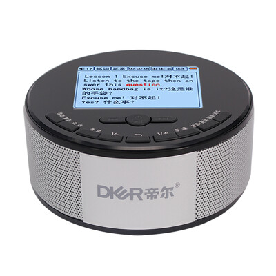 

DIER DR68 Black Digital Repeater English Learning Tape CD to MP3BluetoothDual Speaker