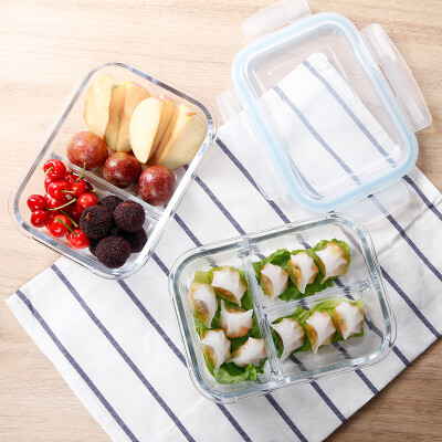 

Jingdong Supermarket] Ke Ruisuo NC-8619 glass round storage fresh bowl lunch box lunch box 500 ml