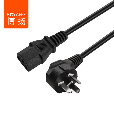 

Bo Yang (BOYANG) BY-D30 host computer GB power cord computer host display rice cooker word tail three-hole power cord bent 3 meters