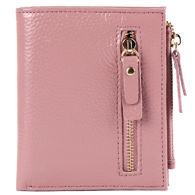 

DEER LOVE Women's Wallets Short Leather Bank Card Certificate Wallet LE16802 Pink