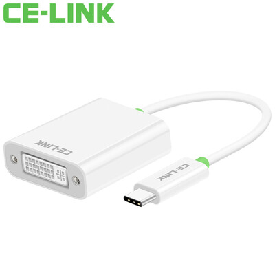 

CE-LINK 1100 Type-C to DVI converter adapter USB-C31 to DVI adapter adapter cable Apple Macbook air computer connection TV projector