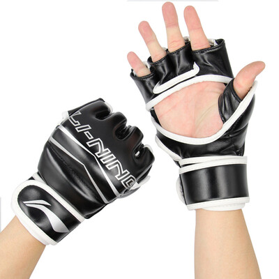 

Li Ning LI-NING half finger boxing gloves men&women adult Sanda gloves integrated fighting Taekwondo training sandbag fist gloves