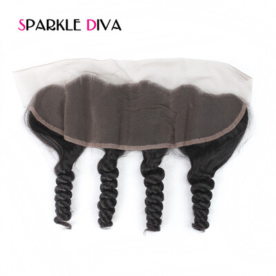 

Free Part Lace Frontal Closure Loose Wave 13x4 Ear To Ear With Baby Hair 100 Brazilian Remy Human Hair