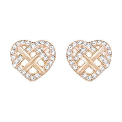 

SWAROVSKI Swarovski Поздравительные женские модели из розового золота с покрытием в форме сердца серьги 5368098