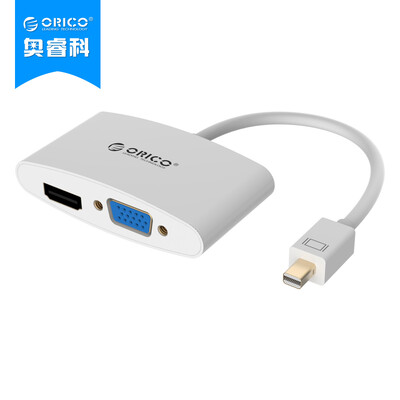 

ORICO DMP-HV2 Mini Displayport для HDMI / VGA Combo адаптер Поддержка Apple MacBook Lightning Interface White