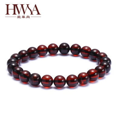 

Ai Hua Shang (HWSA) blood hand string 7-7.5mm amber with certificate