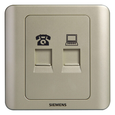 

Siemens SIEMENS 5TG01251CC133 switch socket telephoto phone computer socket gold brown