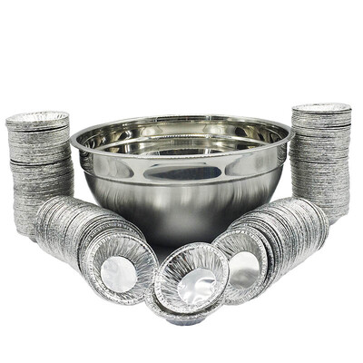 

Falkermann Fackelmann Bakeware Stainless Steel Basin Mixing Basin Quivering Basin Baking Mold Aluminum Foil Egg Tot Model 240 Combination Set 00210 207