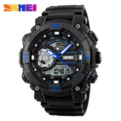 

SKMEI Fashion Dial Outdoor Sports Watches Men Electronic Quartz Digital Watch 50M Waterproof Wristwatches Relogio Masculino 1228