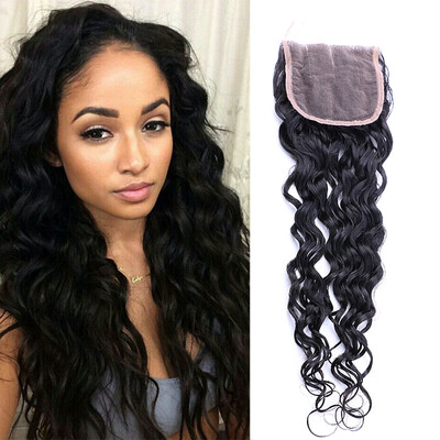 

7A Unprocessed Brazilian Virgin Hair With Closure 100 Human Hair With Closure Mink Brazilian natural wave 3 Bundles With Closure