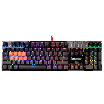 

Кнопка (A4TECH) B770R кровавые руки его, поднявших призрак цвета RGB диффузного оптическая ось механическая игровая клавиатура механическая клавиатура игровой клавиатуру