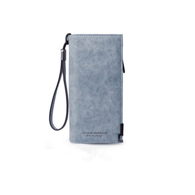 

Best-selling new zipper hand wallet car stitch soft leather Ms. multi-function mobile phone bag long wallet student wallet