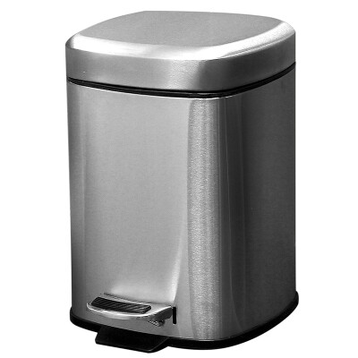 

Ou Runzhe trash cans 6L slow down the quiet stainless steel square seal off the foot of the trash