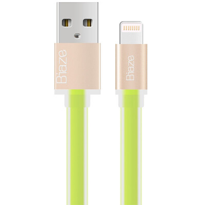

BIAZE Apple 8/7/6 кабель для передачи данных 1 м зеленый мобильный телефон зарядное устройство шнур питания iPhone5 / 6s / 7 Plus / 8 / X / новый iPad Air Mini2 / 3/4