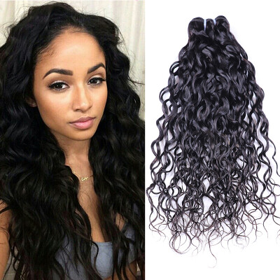 

Indian Virgin Hair Human Hair 3 Bundle Virgin Indian Curly Hair Wet And Wavy Weave Virgin Hair Indian Natural Wave