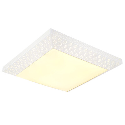 

Three male aurora led ceiling lamp Xuan Ming Iron snowflake hollow square bedroom study lamp 32W5700K third gear color