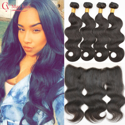 

Ear To Ear Full Lace Closure With Bundles 9A Peruvian Hair With Frontal Closure Body Wave With Frontal Human Hair With Frontal