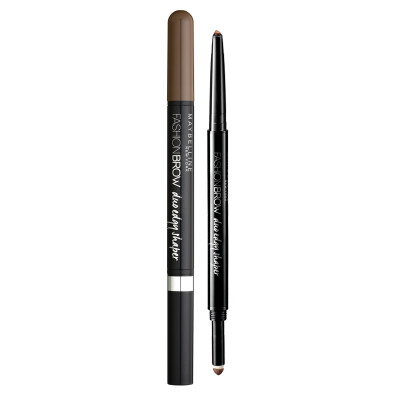 

Maybelline (MAYBELLINE) double-headed multi-purpose plastic eyebrow pencil dark brown (brown) 0.5g +0.11g (make-up waterproof anti-blooming eyebrow powder