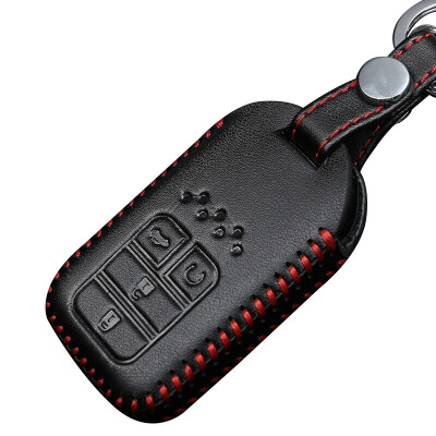 

Huarong Roewe RX5 key bag hand-stitched folding three-button red special car leather key set keychain