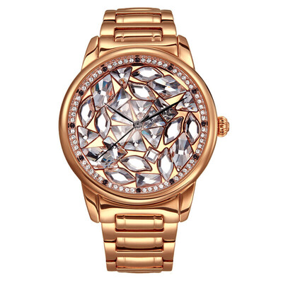 

Womens Watch Glaring Personality Quartz Watch With A Steel Watchband