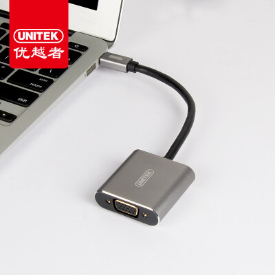 

Excellence UNITEK MiniDP to VGA Converter Apple Lightning Interface vga Adapter Mini Displayport Computer Monitor Projector Adapter Y-6359GY