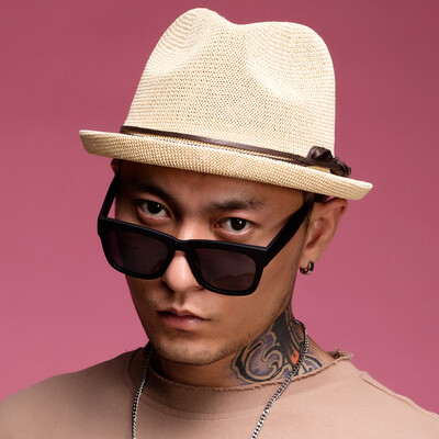 

Jingdong Supermarket Vidodina vedordna shade hat Korean version of the long eaves straw hat men&women tide beach hat MZ107 camel all