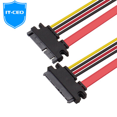 

IT-CEO V08SM SATA serial port 7 15P hard drive extension cable SATA data cable power line male to female 7 15P drive burner Universal 05 m color