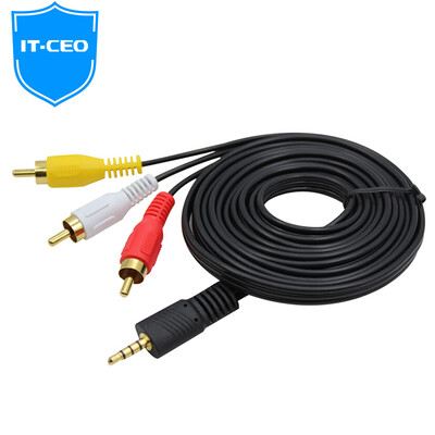 

IT-директор V084R 3.5x15mm один в трех RCA аудио и видео кабель 3 в 1 AV кабель передачи коробки для 3 поколения проса / 2 поколения, а также музыку C1s / ярдов 2 t1s