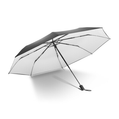 

Banana under (BANANA UNDER) Black series of three fold umbrella umbrella black umbrella sun umbrella light gray