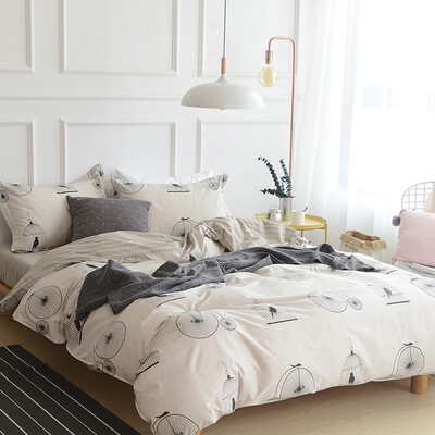 

Red leather bed home textiles cotton kit simple fashion cotton four-piece bed sheets quilt 15 m bed 18 m bed desire