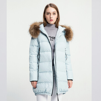 

Snow in the winter models down jacket female thick in the long raccoon fur collar warm jacket A1621YY172 big red 1218 XXL