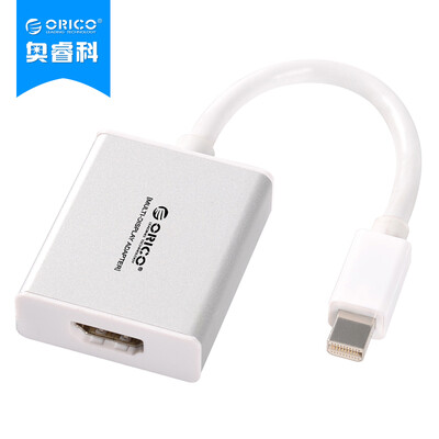 

ORICO DMP3H Mini DP to HDMI Adapter Mini Displayport Конверсионный кабель Поддержка Apple MacBook Lightning Интерфейс Видеокабель Silver