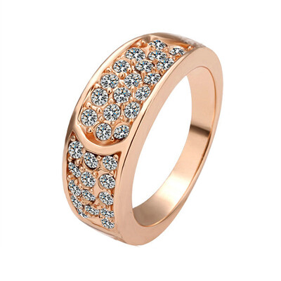

Yoursfs Trendy Round Rings For Women Zinc Alloy Multicolor Crystal Wedding Engagement Ring Jewelry R065